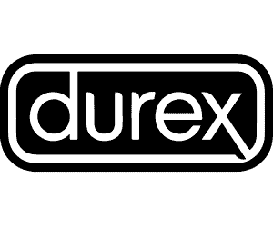 Durex logo on a black background