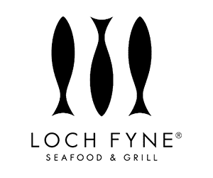 Loch Fyne logo on a black background